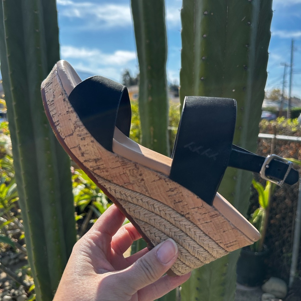 Women’s UGG Elena Black Wedge Shoes